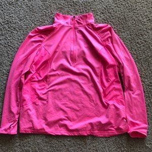 Neon pink workout shirt